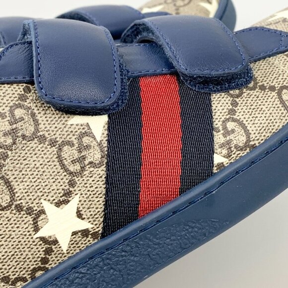 NIB Gucci Ace Gg Supreme Stars Sneakers Size 35 - Picture 5 of 11